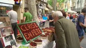 cerises marche fete