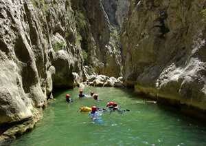 sport canyoning villefranche