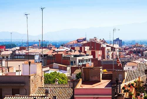 Figueres vue ville panorama