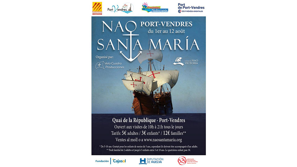 affiche bateau santa maria