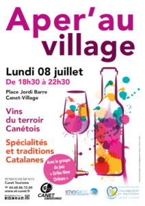 Canet-Village apéritif vin manger Pyrénées Orientales Occitanie gastronomie