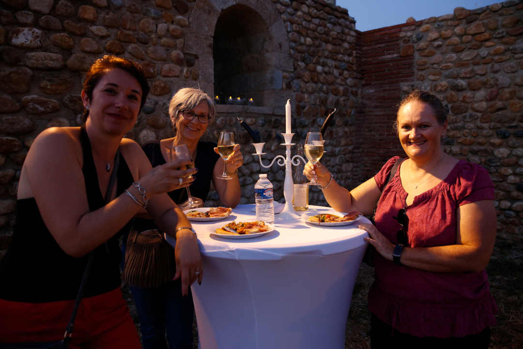Repas musique Château Vicomtal oenologie Pyrénées Orientales