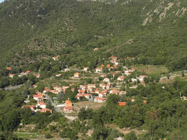 Vue panoramique villages Catalans
