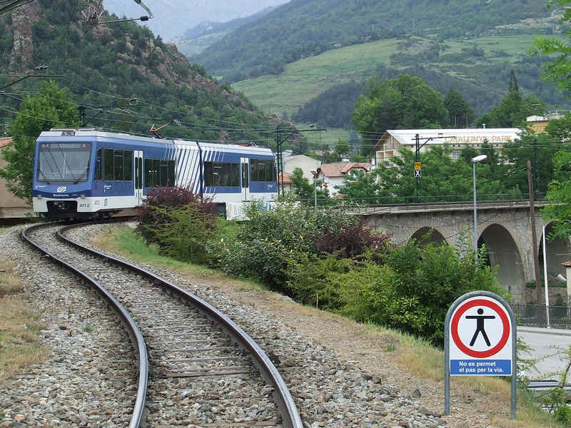 transport arrivée vallée de nuria tren