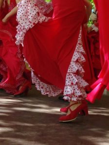 robes rouge andalouse danse