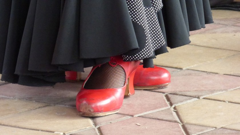 pieds tablao flamenco pose