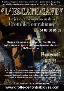 escape game grotte sortie originale pyrénées orientales