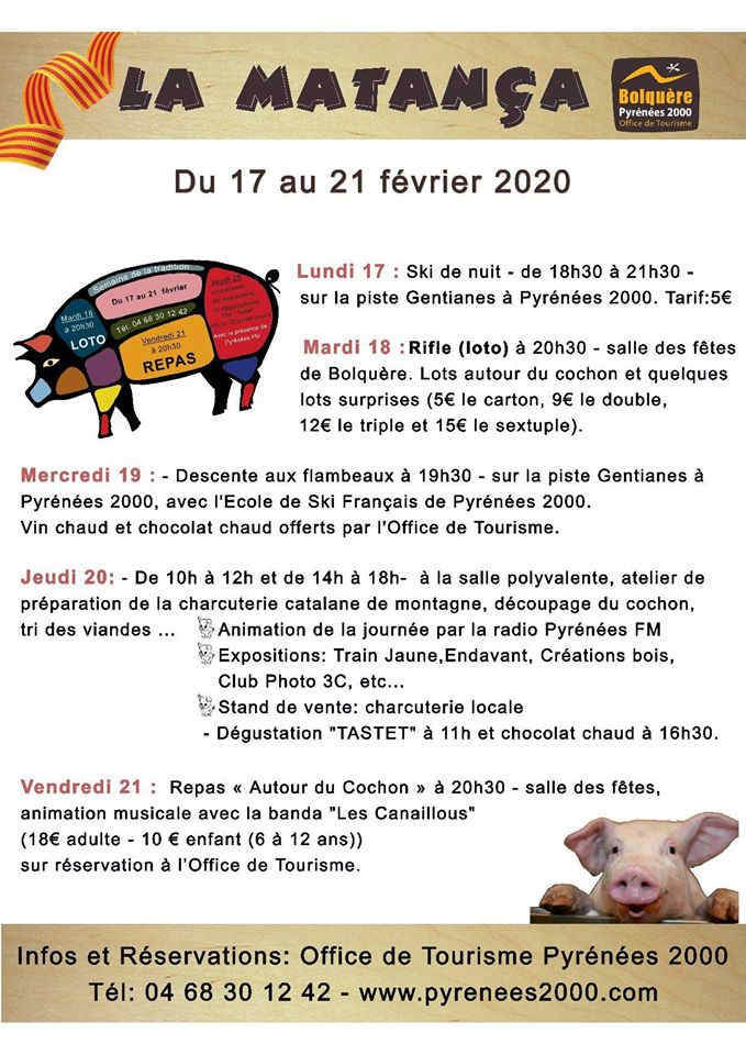 Semaine de tradition autour du cochon bolquère Occitanie