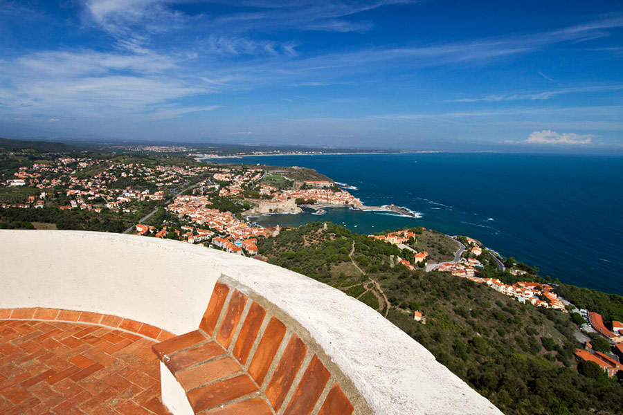 collioure vue panoramique