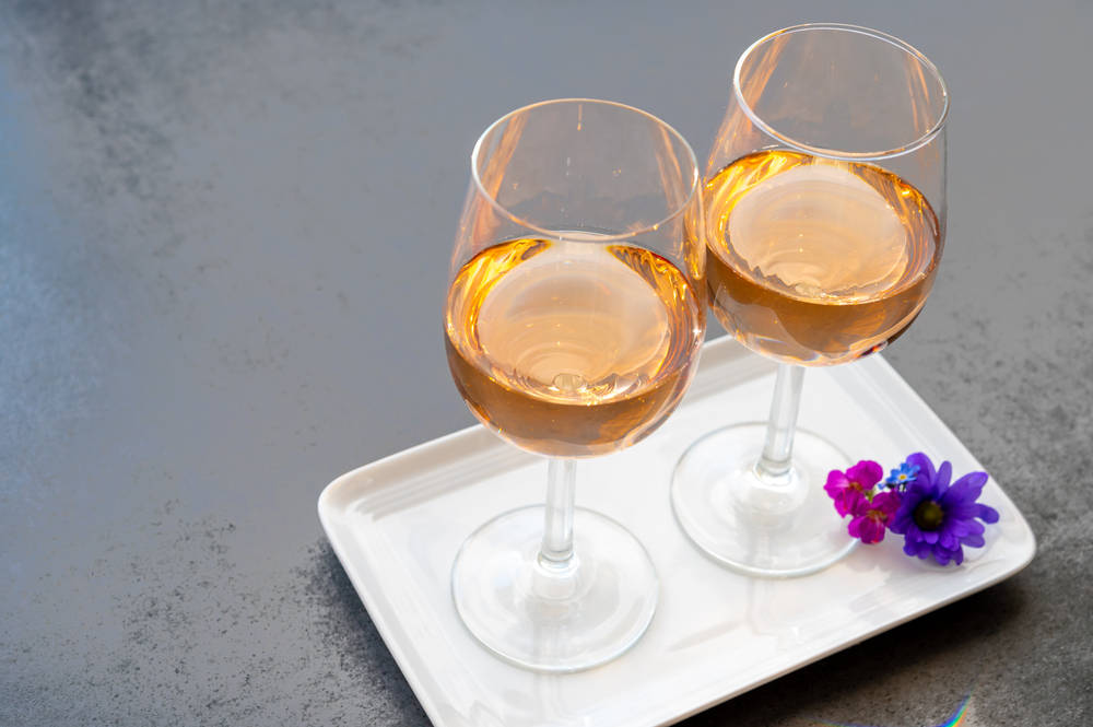 vin doux du Roussillon verres