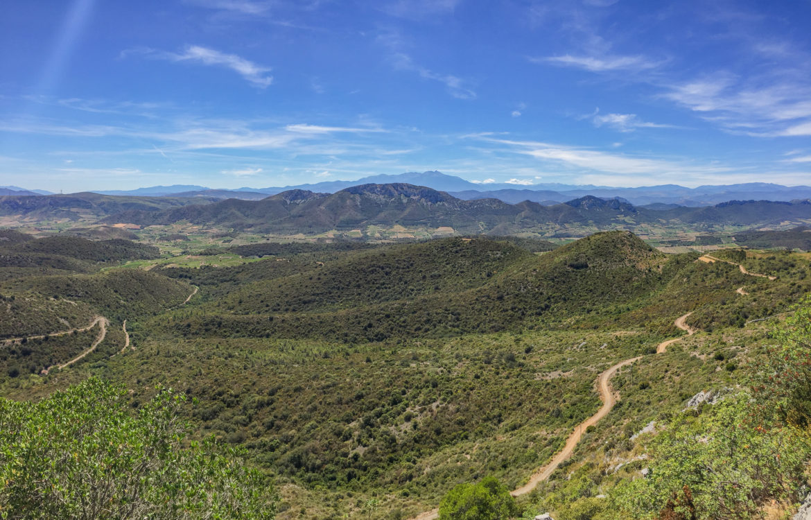 vue depuis le château de Quéribus