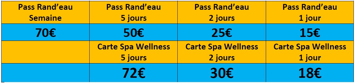 Tarif Rand'eau Festival