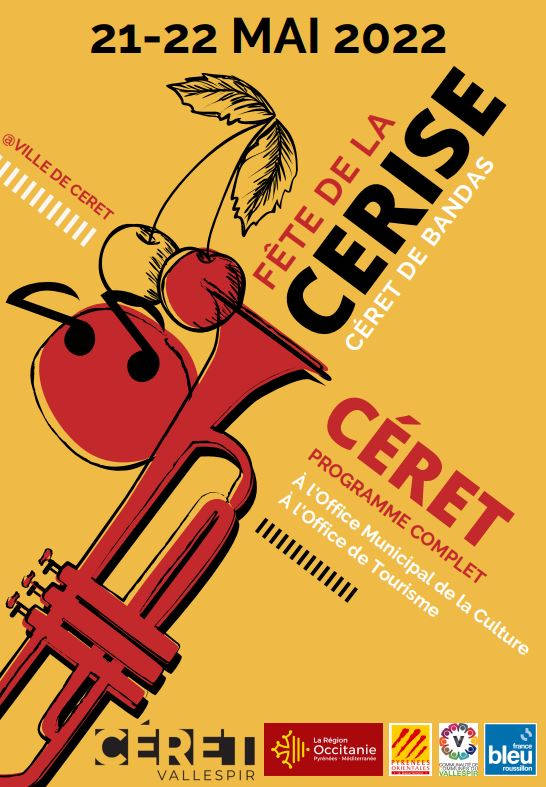 Fête de la Cerise Céret 2022 affiche