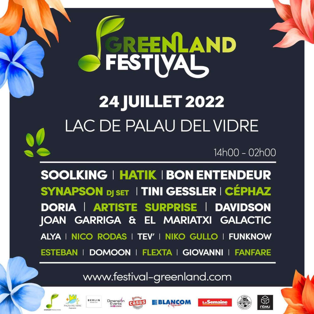 Greenland festival ete 2022 lac palau del vidre programme