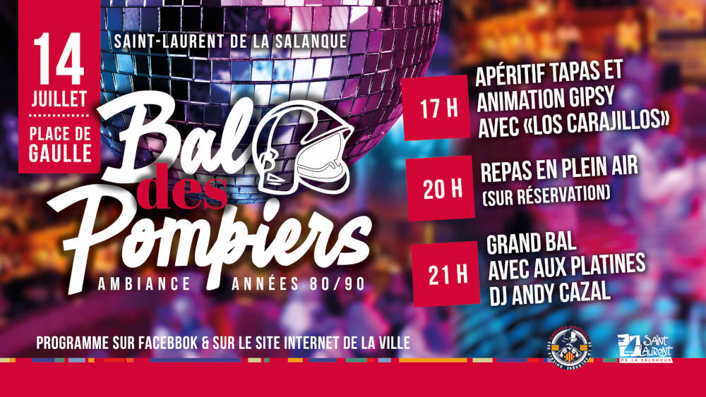 bal pompiers st laurens de la salanque 14 juillet nationale