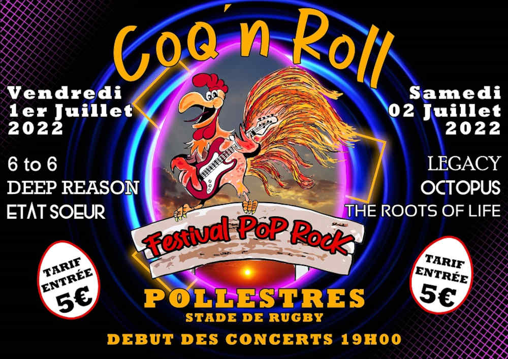 Festival de musique « Coq’n Roll » Pollestres
