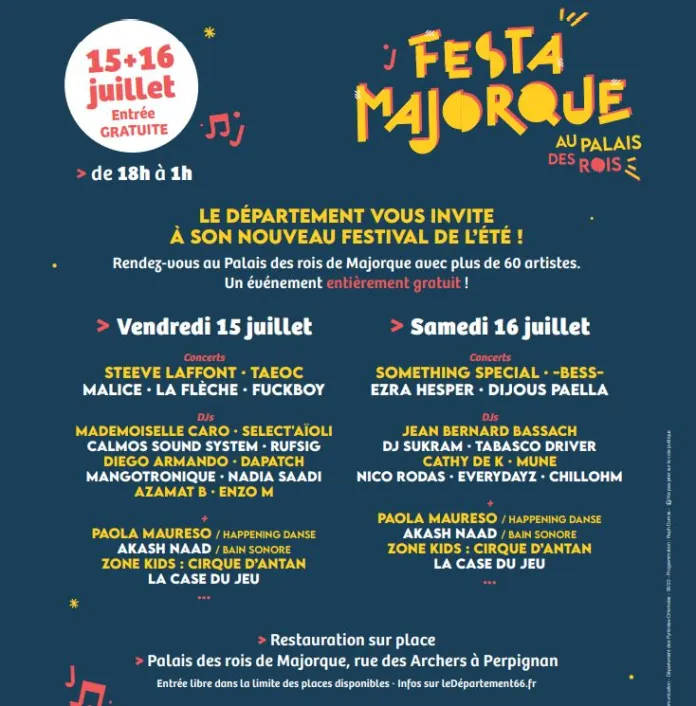 Festa majorque 2022 perpignan programme été