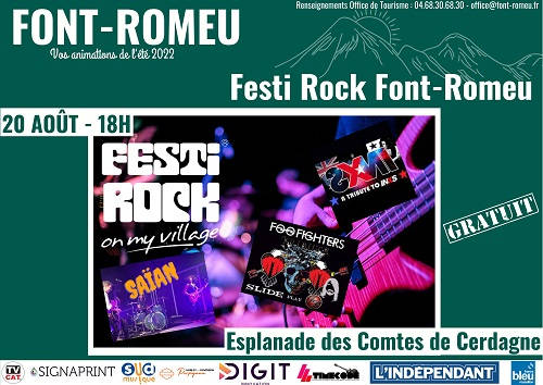 festi rock font romeu concert gratuit village 2022