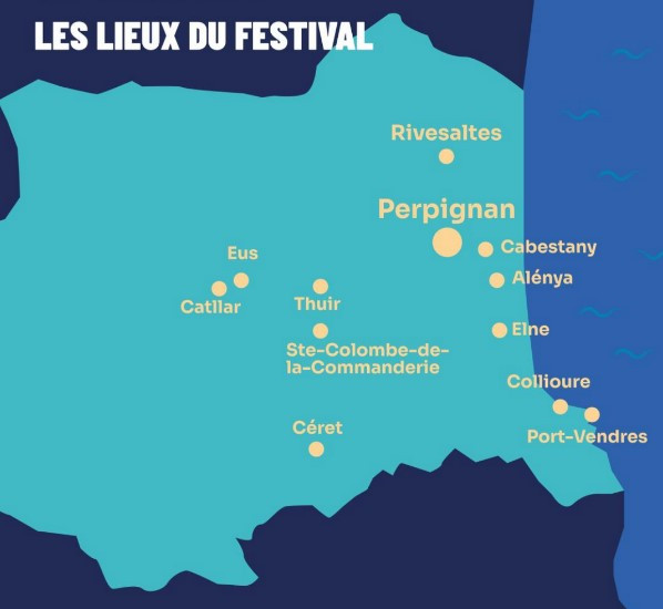 lieu de concert festival jazzèbre ville PO 66 perpignan cabestany thuir elne anlenya eus catllar rivesaltes collioure port vendres ceret