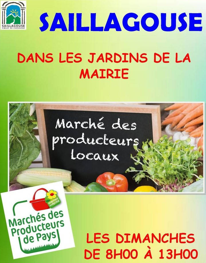 marchés producteurs pays locaux saillagouse 2022 dimanches mairie cerdagne