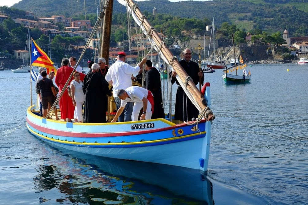 collioure saint vincent messe catalan sardane barque festivités été 2022