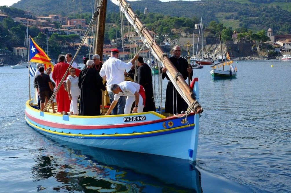 collioure saint vincent messe catalan sardane barque festivités été 2022