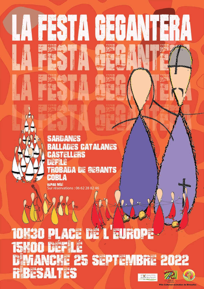 gegantera rivesaltes geant sardane galdric tocabent radegonde vigatanes sardanes castellers tours humaines catalan