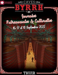 byrrh affiche journées patrimoniales culturelles septembre 2022 thuir