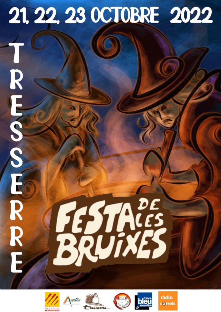 affiche pyrénées orientales 66 fete sorcières 2022 octobre tradition catalane evenement tresserre