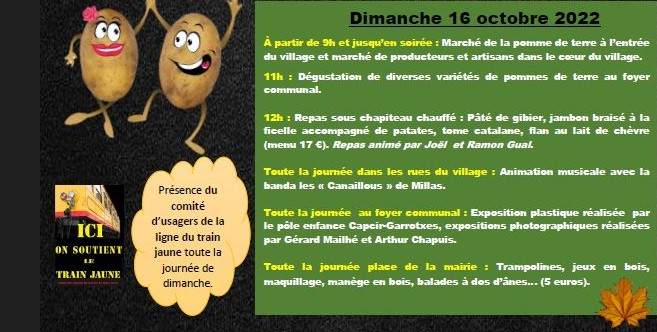 marché de la pomme de terre fête de la patate