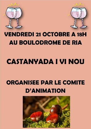 castanyada i vi nou ria-sirach châtaignes grillées vin nouveau