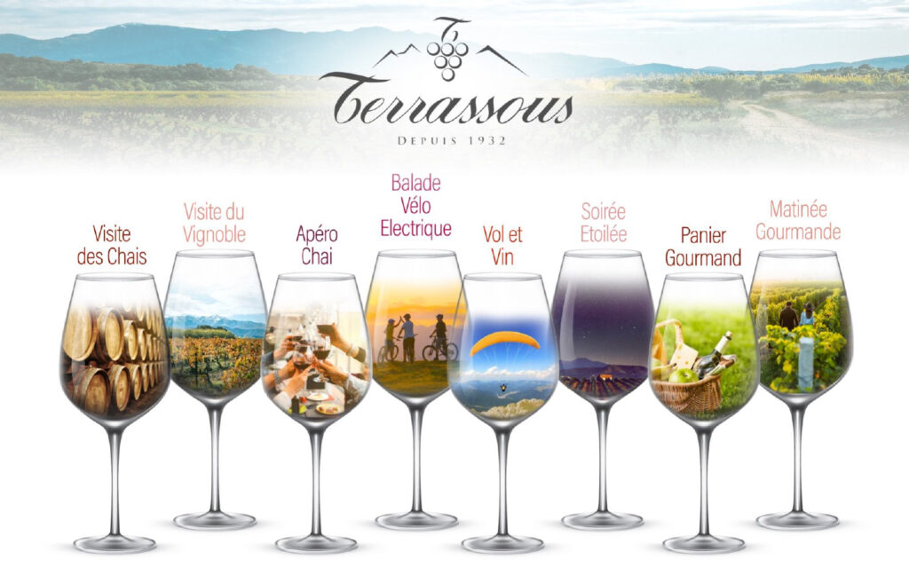 gourmand vignoble Terrassou randonnée découverte dégustation vin pyrénées orientales