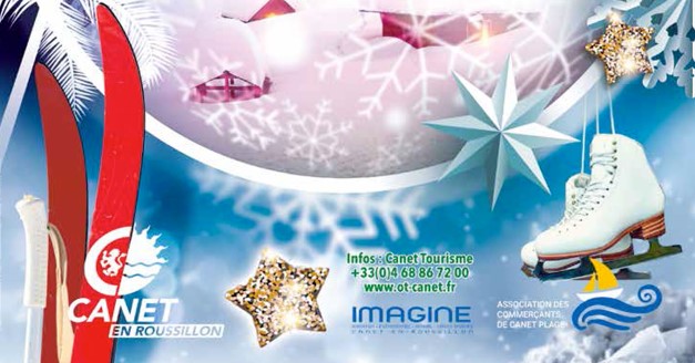 noel neige ski de fond patinoire animations spectacle pyrennee orientale plage mer 66 canet