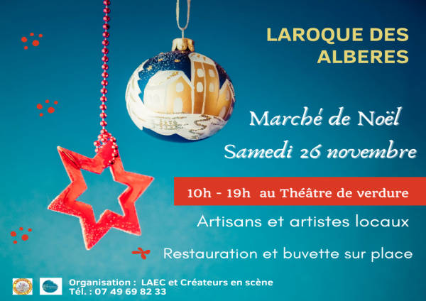 marche noel alberes 66 stand animation vente produit local locaux cadeaux artisans novembre 2022