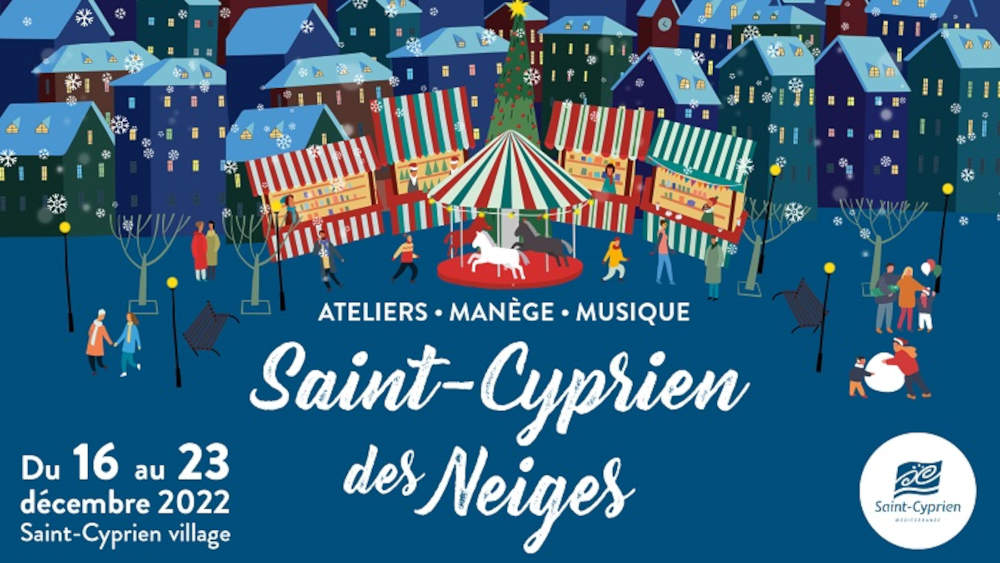 saint cyprien ateliers manege musique neige decembre spectacle noel cadeaux chasse aux trésors feu d'artifice po