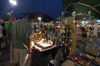 Barcarès, languedoc roussillon, barcarès, marché nocturne