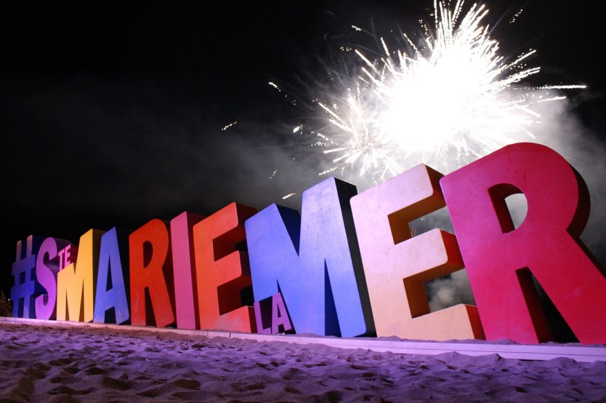 feux artifice, ste marie la mer, 15 août, 2023, fête