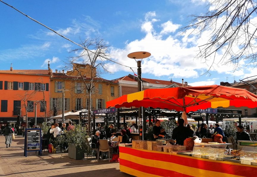 Peprignan, Languedoc Roussillon, marché 