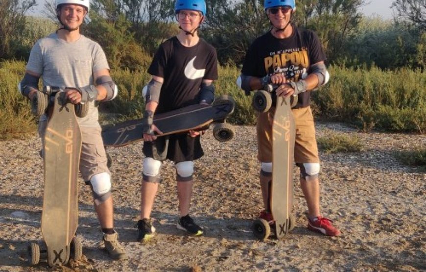 Rando le long de l’Agly en Skate Électrique