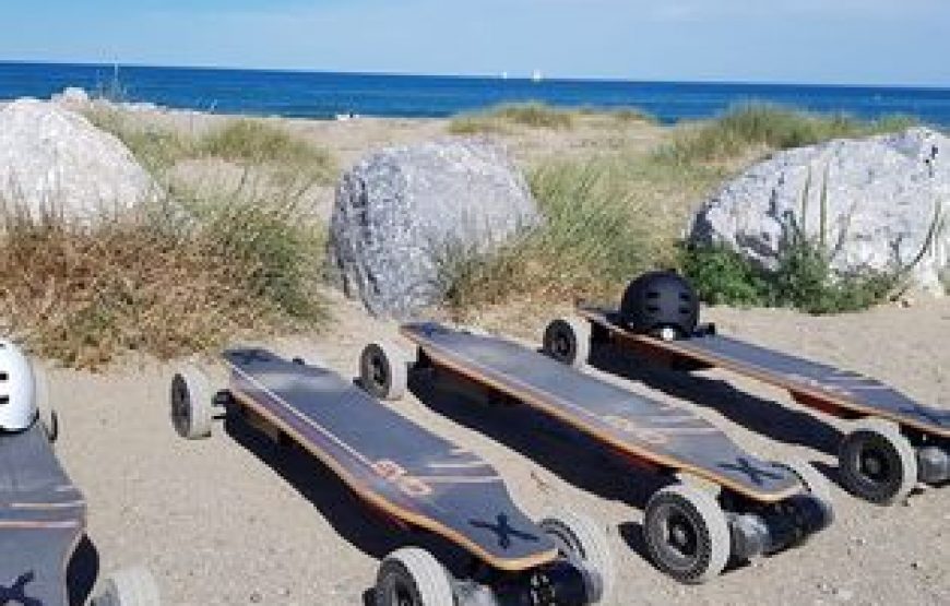 Rando le long de l’Agly en Skate Électrique