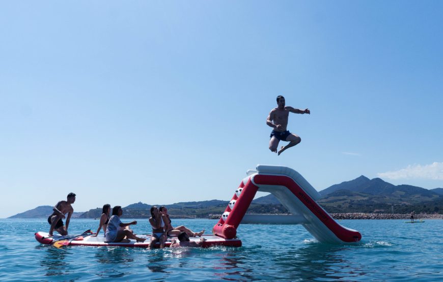 Paddle toboggan géant